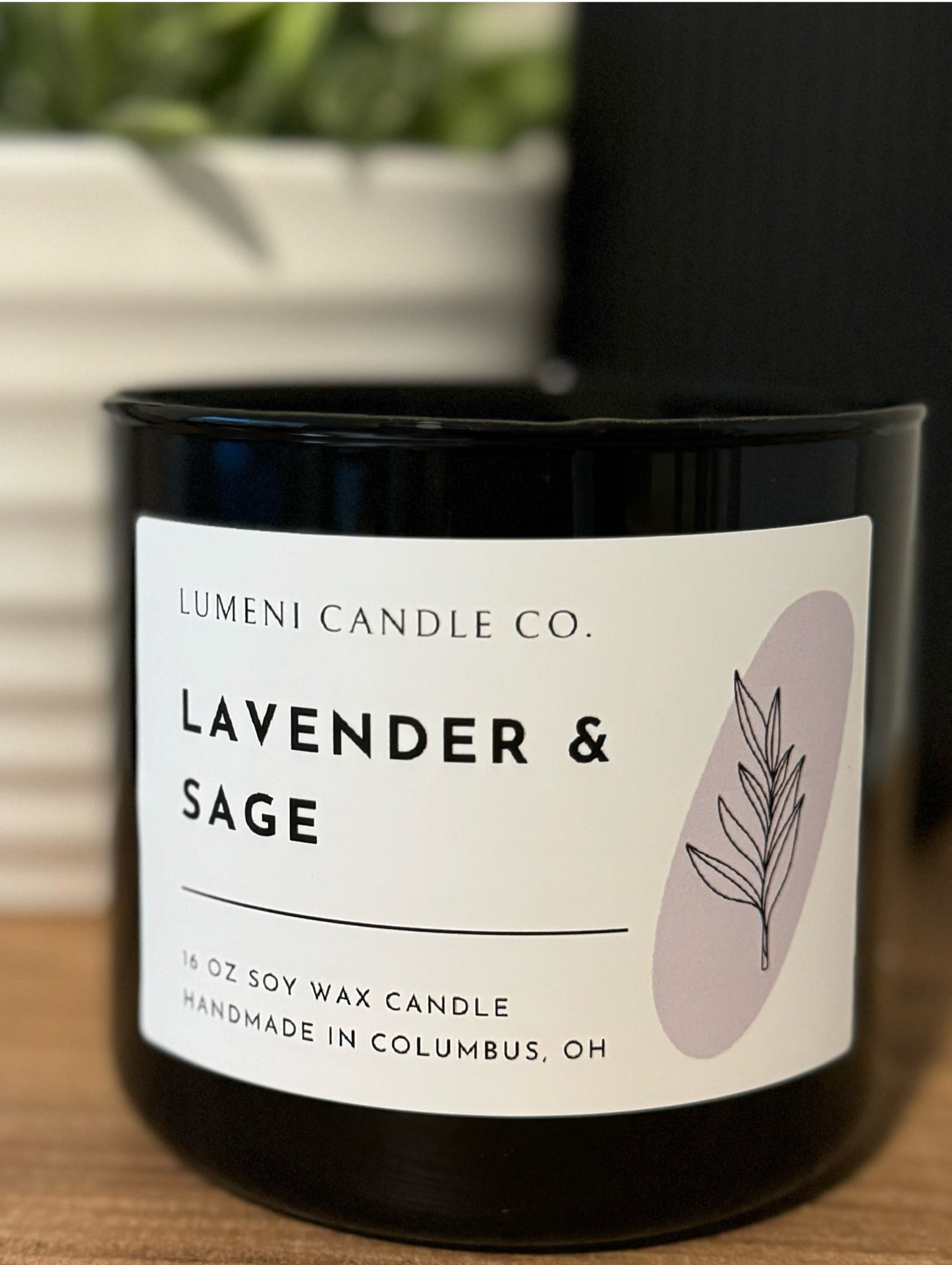 Lavender and Sage Candle