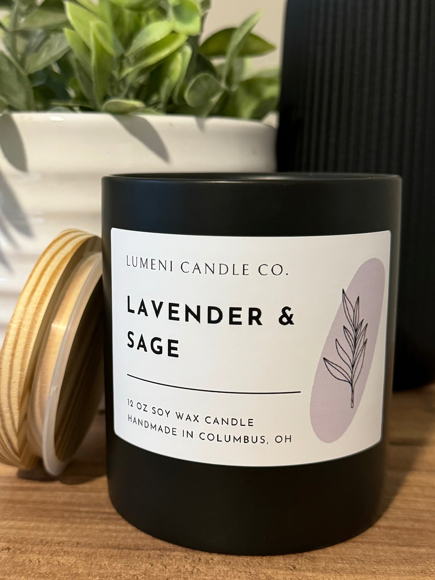 Lavender and Sage Candle