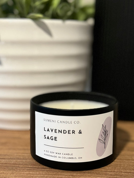 Lavender and Sage Candle